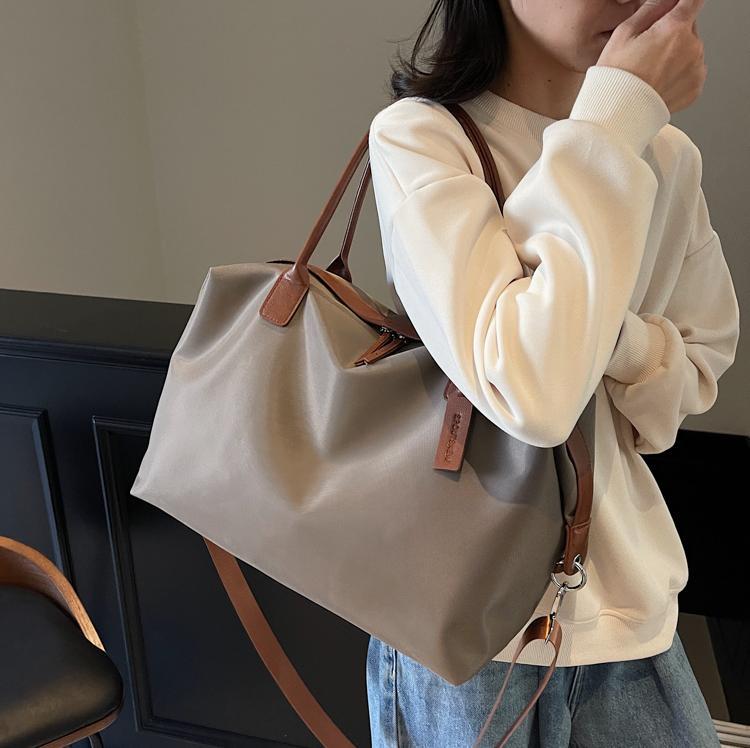 跨境牛津布防水包包女大容量2025新款手提单肩包高级感百搭托特包